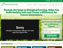 Tablet Screenshot of farmingsecrets.com